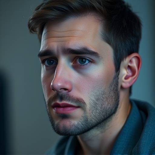 Portrait de Marc Bernard, expert en effets spéciaux et animation, posant devant un écran d'ordinateur avec un projet d'animation en cours.